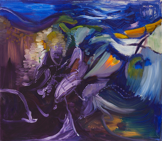 Night Path 955x109cm oil on canvas 2019
